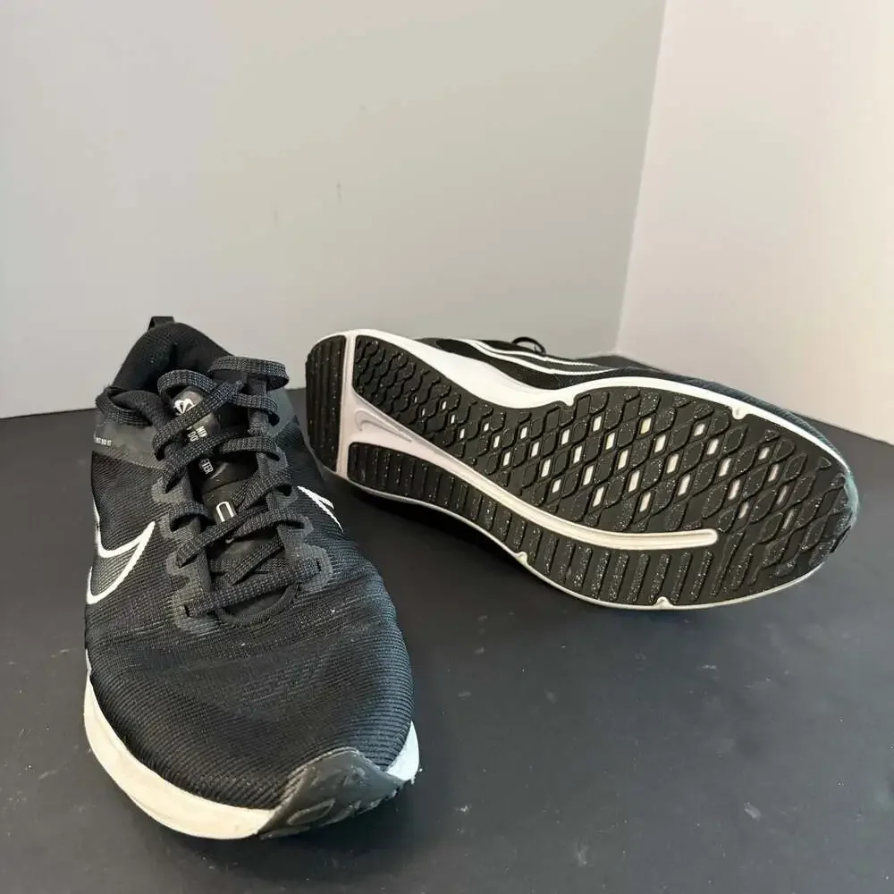 Nike Downshifter‎ 12 Running Shoes Black White Size 10